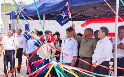Vise-Ministru Asuntu Parlamentár Timor-Leste Akompaña Sua. Excia. Prezidente Ramos-Horta Iha Vizita Ofisiál Ba Estaleiru Ró Tsuneishi, Co. Lda.